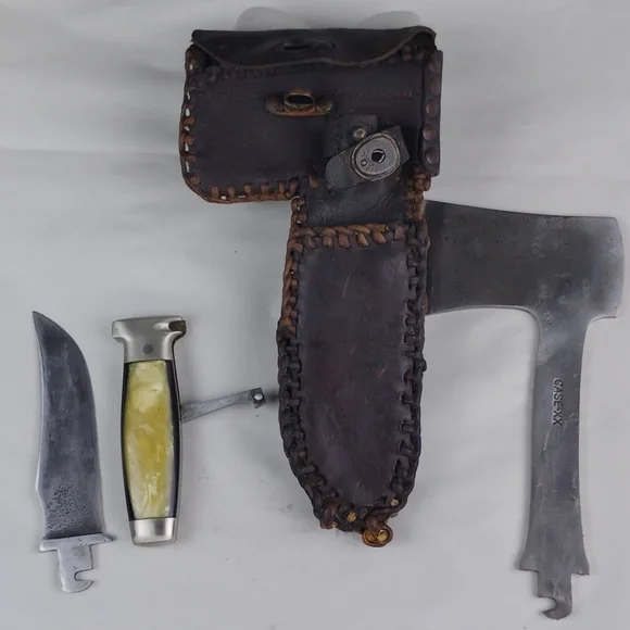 Beautiful Vintage Rare Case XX Hatchet And Knife Combo.